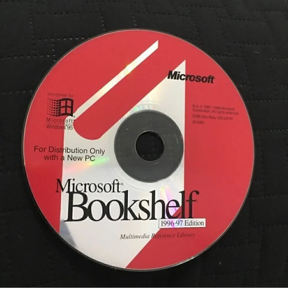 Microsoft Bookshelf 1996-97 Edition Vintage Collectible